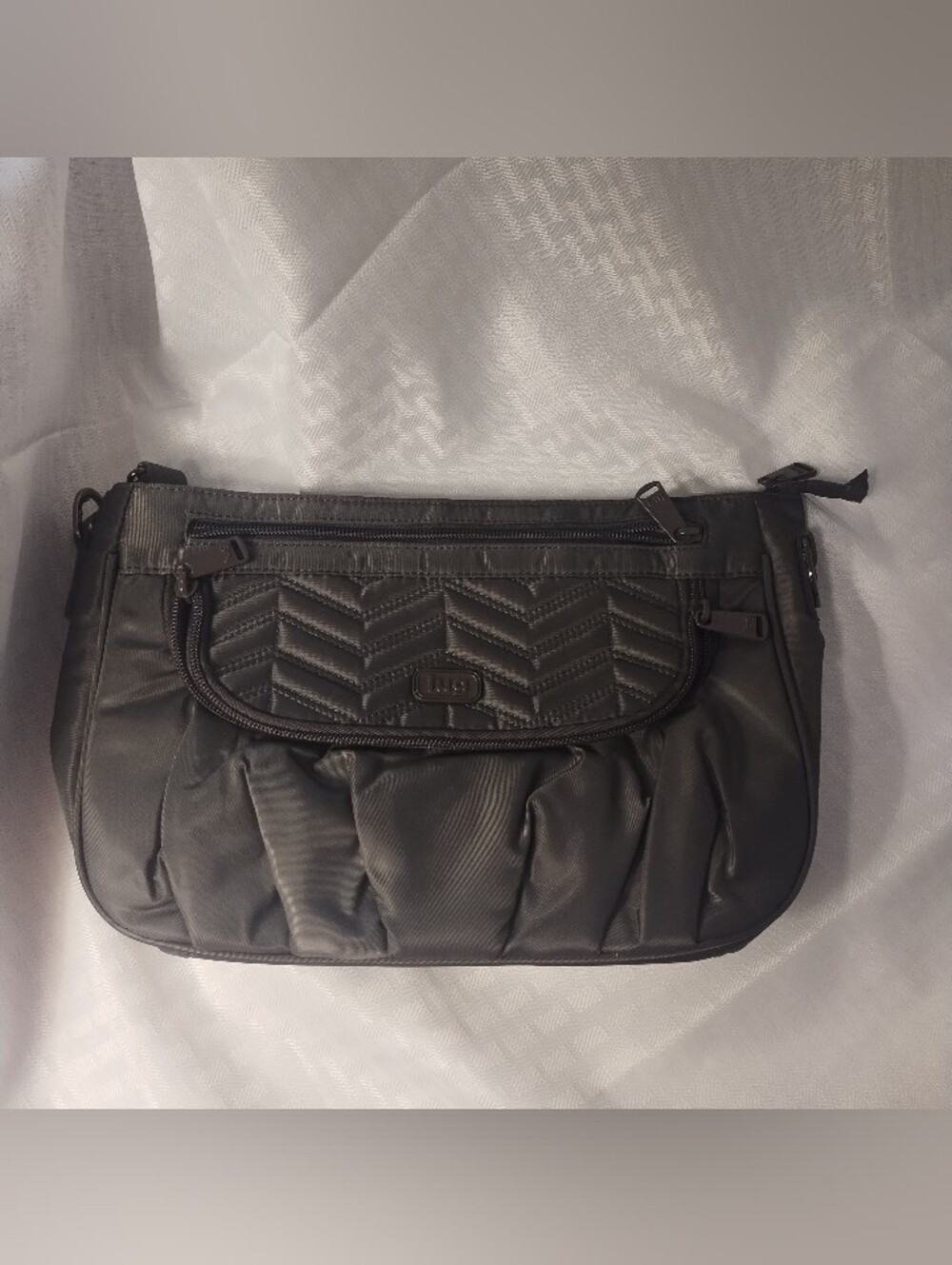 NWT: Lug Mambo Crossbody Gunmetal Gray